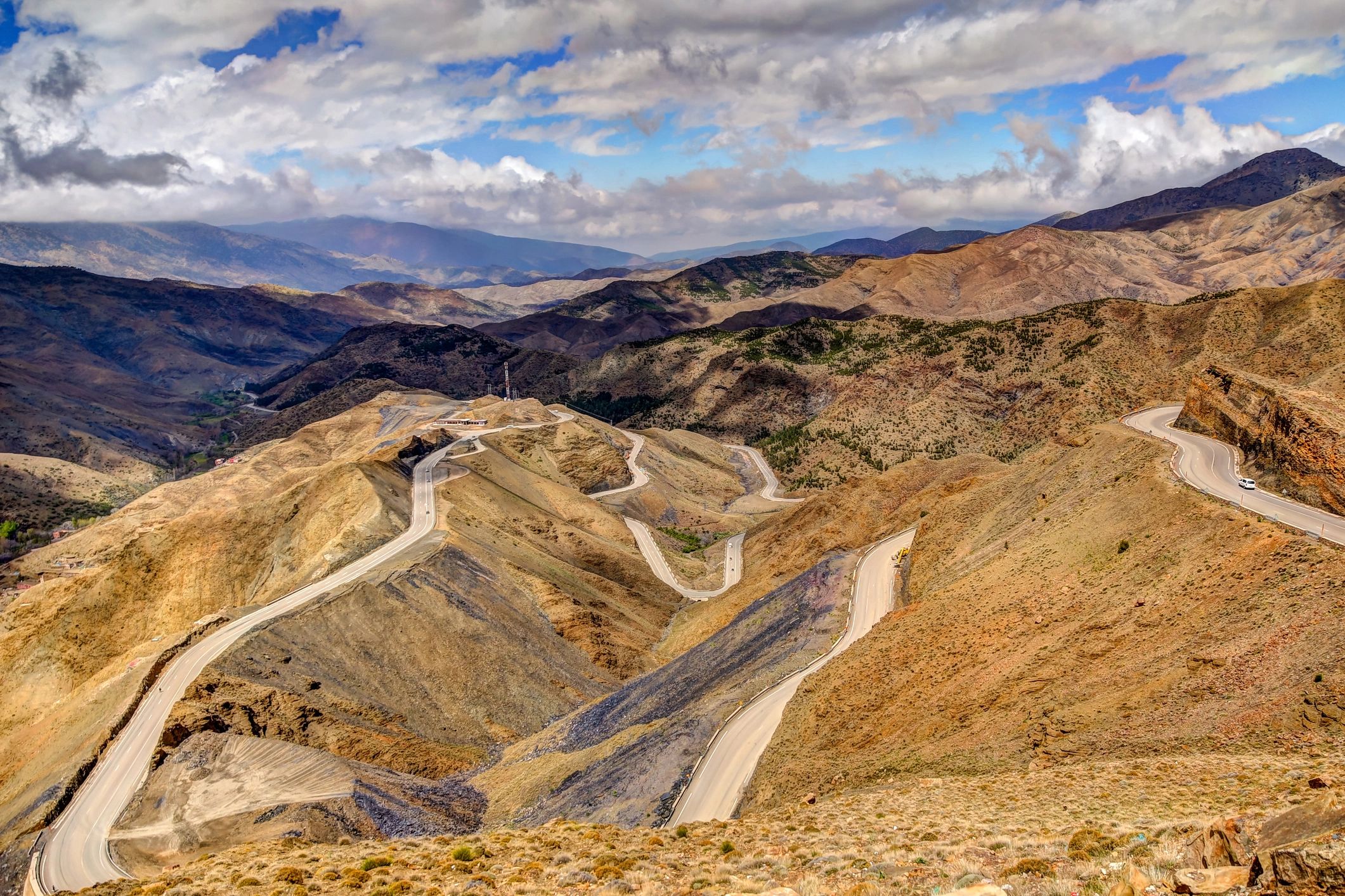 Atlas Mountains landscape for motorcycle adventures