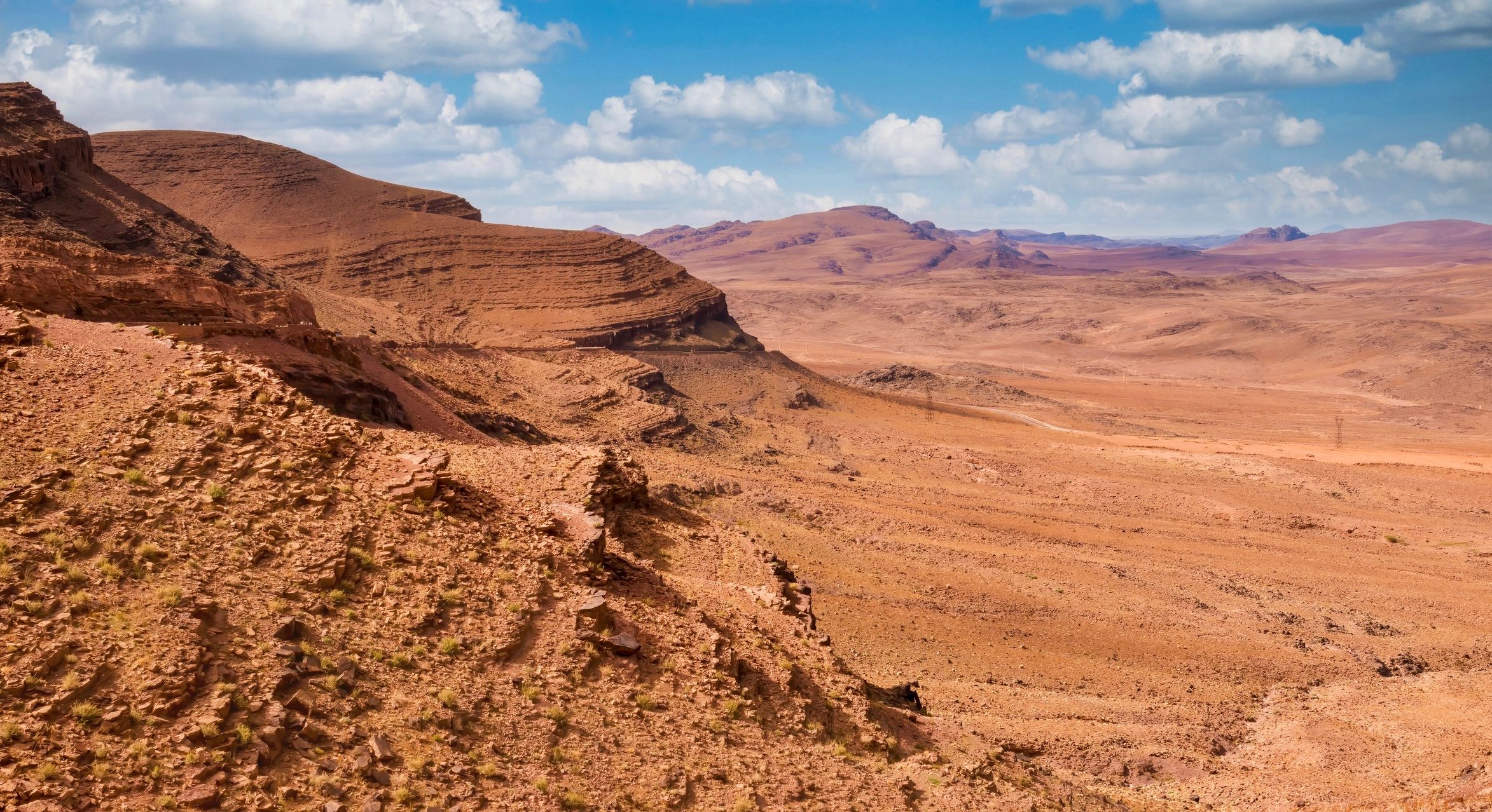 Rocky Moroccan desert landscape