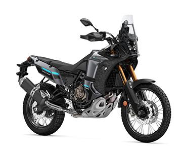 Tenere 750 black and gray adventure motorcycle